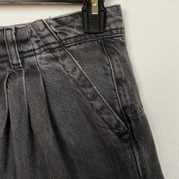 We The Free Equinox Black Gray Wide Leg Denim Trouser Jean Size 26 - Picture 6 of 10